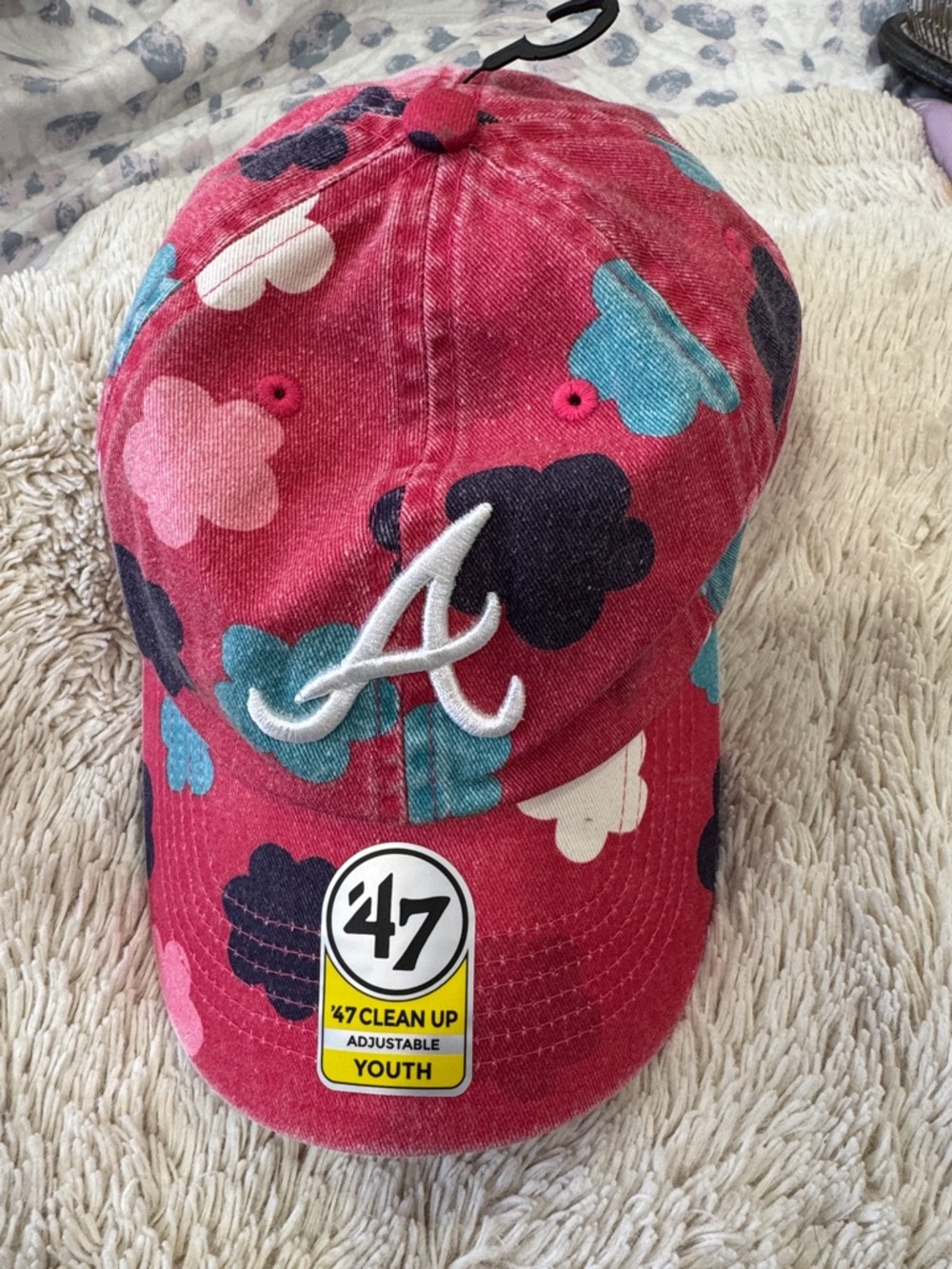 47 Atlanta Floral Cloud Baseball Cap - Pink, Teal, Navy, Cream